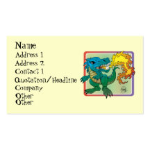 Dragon Art inspired by little t by Scott Rosema Business Card Template