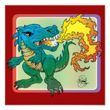 Dragon Art inspired by little t by Scott Rosema Photographic Print