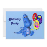 Dragon Balloons Kids Birthday Party Invitation