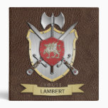 Dragon Battle Crest Brown Vinyl Binders
