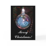 Dragon Bauble Blue Greeting Card