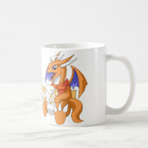 Dragon Birthday with White Cake Mug