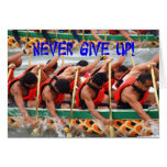 Dragon Boat Race Rowers Show Perseverance Card