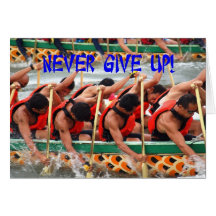 Dragon Boat Race Rowers Show Perseverance Card