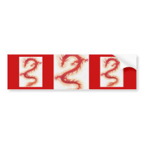 Dragon Bricks Bumper Sticker