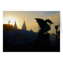 dragon bridge greeting card