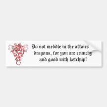 Dragon Bumper Sticker