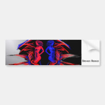 Dragon Bumper sticker by Steven Reece