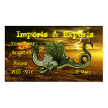 Dragon business cards fully customizable