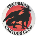 Dragon Cartoon Club Badge Sticker