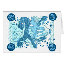 Dragon céleste carte de vœux