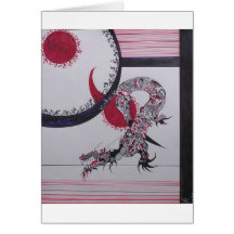 Dragon céleste cartes de vœux