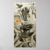 Dragon chinois posters