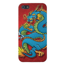 Dragon chinois enroulé étui iPhone 5
