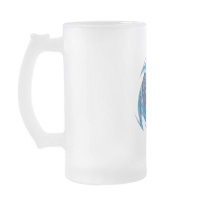 Dragon Cross - Frosted Glass Stein Coffee Mugs