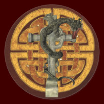 Dragon Cross stickers