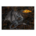 Dragon de Feu-Respiration Carte De Vœux