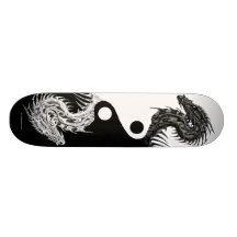 DRAGON DE TRIBAL DE YING YANG SKATEBOARD