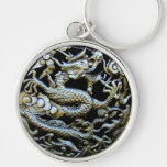 Dragon en bronze chinois porte-clef