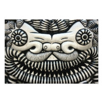 Dragon face photo print