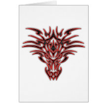 Dragon Face Tattoo A Cards