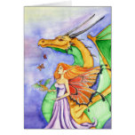 Dragon Fairy Godmother Greeting Card cards