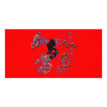 Dragon fantasy art picture card