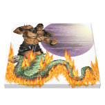Dragon Fighter 24 24" Canvas Print
