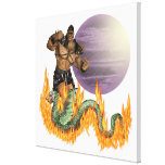 Dragon Fighter Wrapped Canvas 30x30" Gallery Wrapped Canvas