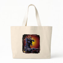 Dragon Fire Tote Bags