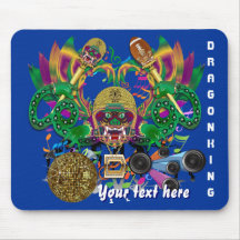 Dragon Football Mardi Gras Please View Hints Mouse Pad
