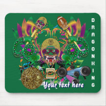 Dragon Football Mardi Gras Please View Hints Mouse Pads