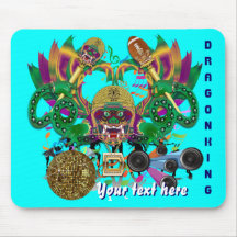 Dragon Football Mardi Gras Please View Hints Mouse Pad
