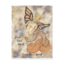 Dragon Gargoyle Merperson Postcard