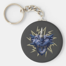 Dragon Head - Blue Keychain
