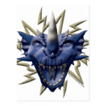 Dragon Head - Blue Postcard