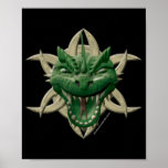 Dragon Head - Green Print