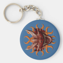 Dragon Head - Red Key Chains