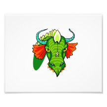 Dragon head with horns.png art photo