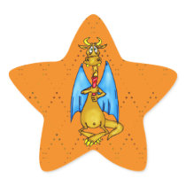 Dragon Holding Candle Sticker
