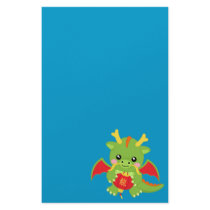 Dragon Holding Lantern Personalized Stationery