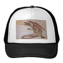 Dragon Illustration Mesh Hat