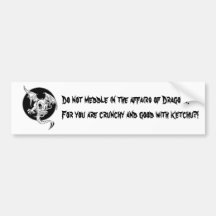 Dragon Ketchup 1 Bumper Sticker