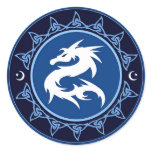 Dragon Knot 1 Round Sticker