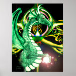 ~Dragon Lore~ Magical Green Dragon posters
