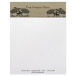 Dragon Love 4 Woodburning Look Letterhead Template