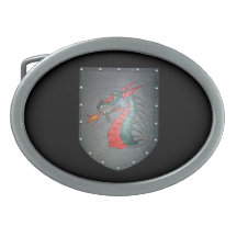 Dragon Metal Shield Belt Buckle