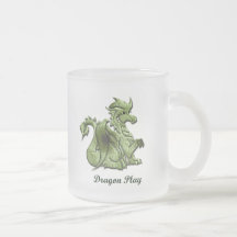 Dragon Play Frosted Mug
