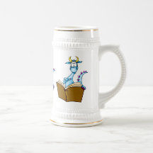 Dragon Reading Book Coffee Mugs