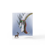 Dragon & Reindeer Notecard